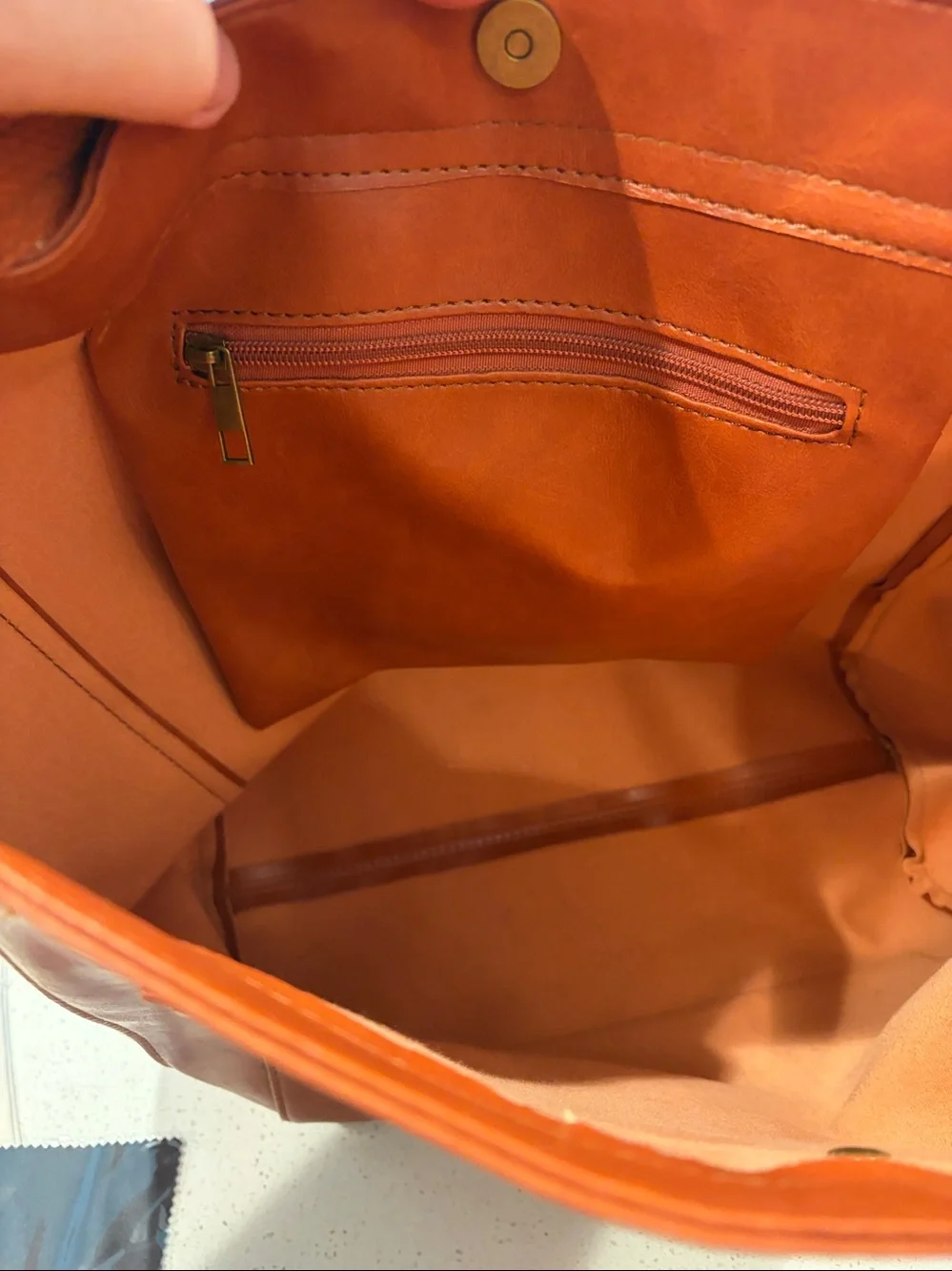 Grace’s Tote Bag. - Rust Leather Tote Bag - Elegant Everyday Shoulder Bag!